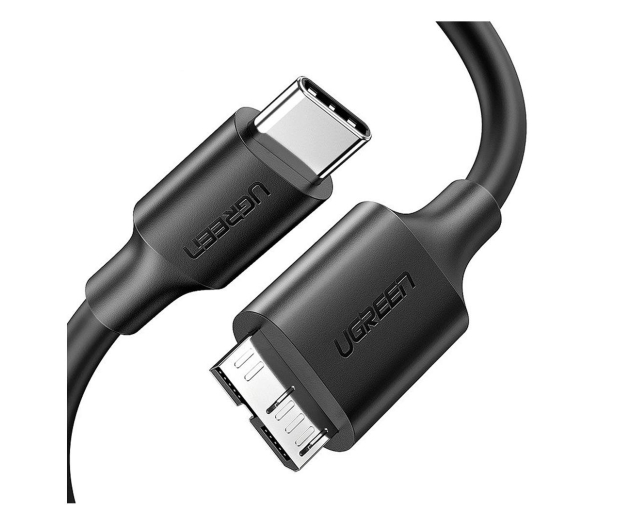 UGREEN US312 Kabel Micro-B USB 3.0 - USB-C 1m czarny 6957303821037 - 1257307 - zdjęcie